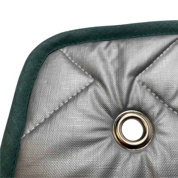 Thermomatte grau - Band dunkelgrün